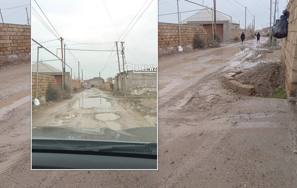 Bərbad vəziyyətə düşən yollardan ŞİKAYƏT