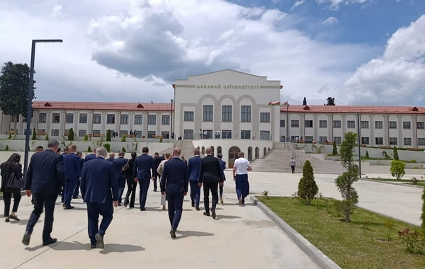 Rixard Raşi Xankəndidə quruculuq işləri ilə tanış olub