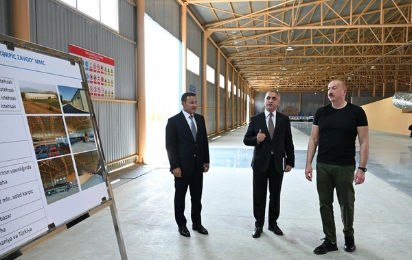 The opening of the Khojaly brick factory took place