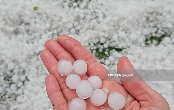 Azərbaycana dolu yağıb