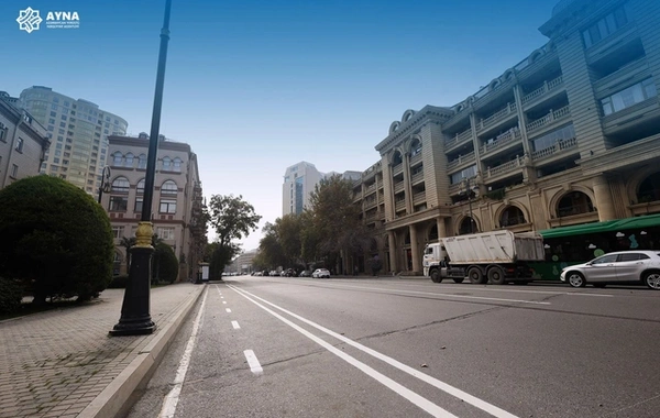 Bakının bu prospektində mikromobillik zolağı yaradılır