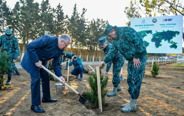 Zəfər Günü və Yaşıl dünya naminə həmrəylik ili ilə bağlı iki mindən çox Eldar şamı əkilib
