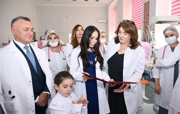 First Vice President Mehriban Aliyeva visited the Research Institute of Pediatrics