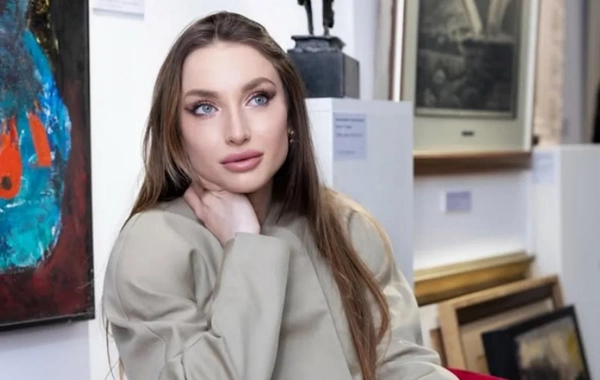 Alyona Əliyeva Ukraynadan gələn tələbələr və incəsənət xadimləri ilə görüşdən paylaşım edib
