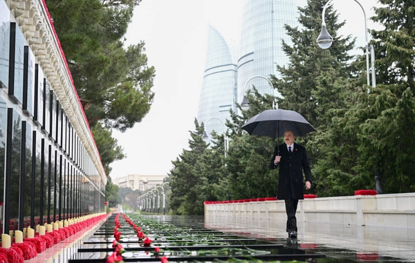 Президент Ильхам Алиев почтил память шехидов 20 января