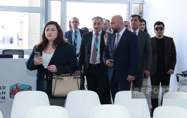 Media nümayəndələri Bakı Olimpiya Stadionunda WUF13-lə bağlı görülən işlərlə tanış olublar