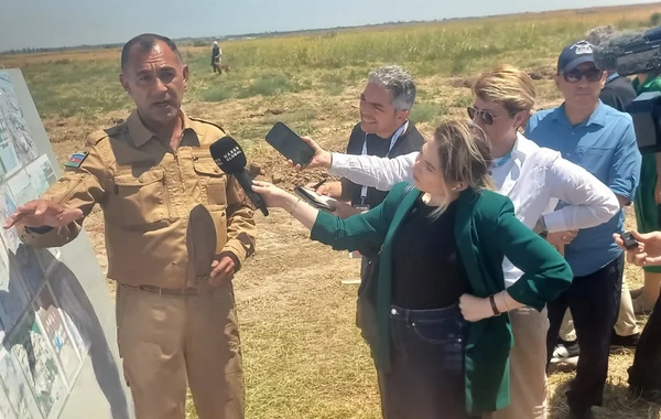 Türkiyəli jurnalistlər Ağdamda minatəmizləmə əməliyyatları ilə tanış olub