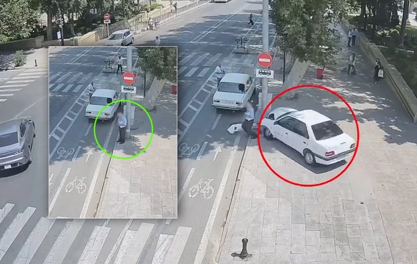 Bakıda piyadalar ölümdən son anda xilas oldular