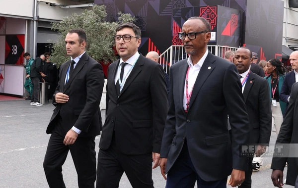 Президент Руанды прибыл на место проведения Гран-при Азербайджана Формулы 1