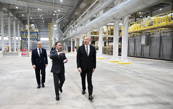 Prezident İlham Əliyev "AZWOOL" mineral daş yunu zavodunun açılışında iştirak edib