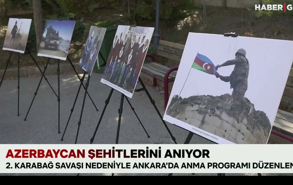 "Haber Global": "İkinci Qarabağ müharibəsi ilə bağlı Ankarada əlamətdar mərasim keçirilib"