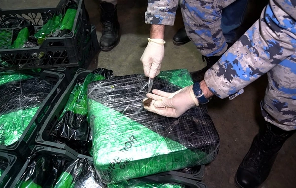 Astara Gömrük İdarəsində 148 kiloqramdan artıq narkotik vasitə aşkarlanıb - FOTO