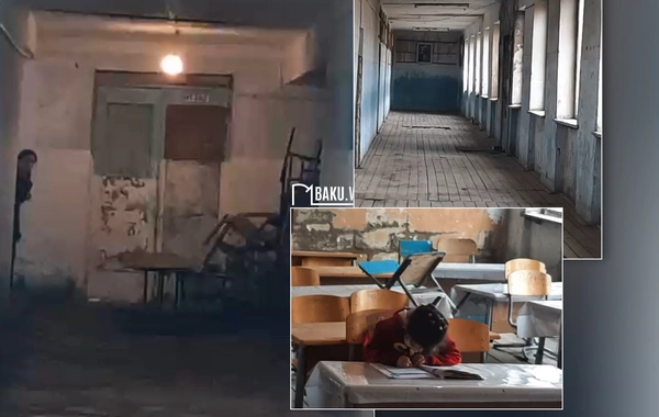 Sabirabadın şəraitsiz məktəbi - Tualeti belə bağlıdır...