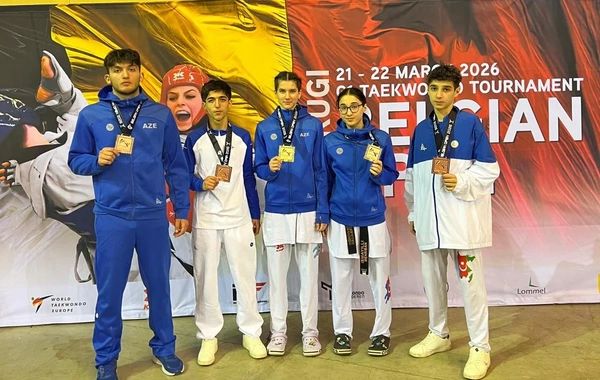 Gənc taekvondoçumuz Belçikada qızıl medal qazandı
