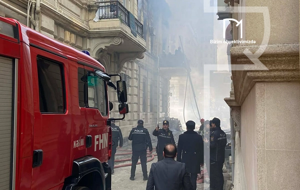 "Torqovı"dakı yanğından son GÖRÜNTÜLƏR - Xəsarət alan var