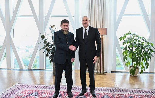 Prezident İlham Əliyev və Rusiyanın Çeçenistan Respublikasının başçısı birgə nahar ediblər
