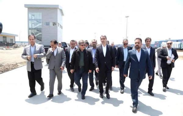 Azərbaycan və İranın dəmir yolu rəsmiləri Astara Terminalındakı tikinti işi ilə tanış olub