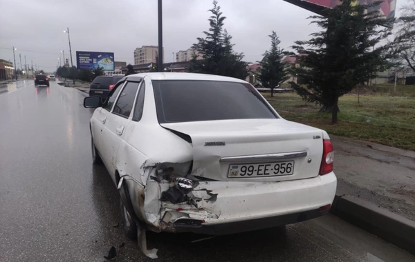 Xaçmazda üç avtomobil toqquşub, xəsarət alan var