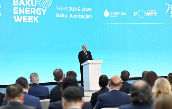 İlham Əliyev Bakı 31-ci "Baku Energy Forum"un rəsmi açılışında çıxış edib