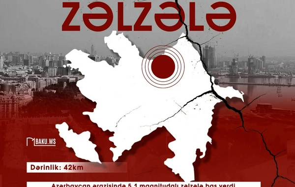 Azərbaycanda baş verən zəlzələ ilə bağlı RƏSMİ MƏLUMAT