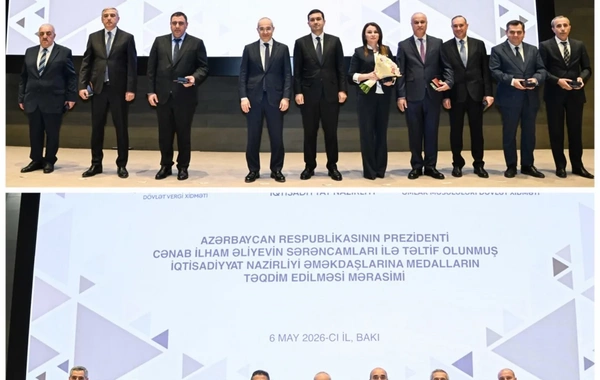 İqtisadiyyat Nazirliyinin əməkdaşlarına medallar təqdim edilib