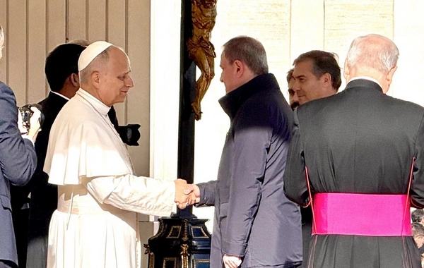 Ceyhun Bayramov Roma Papası ilə görüşüb