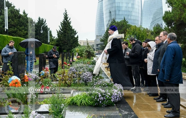 Milli Qəhrəman Yuri Kovalyovun məzarı ziyarət edildi