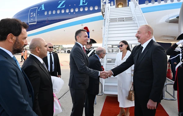 Azərbaycan Prezidenti İlham Əliyev İtaliyada işgüzar səfərdədir