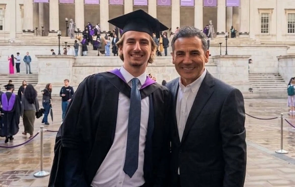Ferhat Göçerin 20 yaşlı oğlu universiteti  fərqlənmə diplomu ilə bitirdi