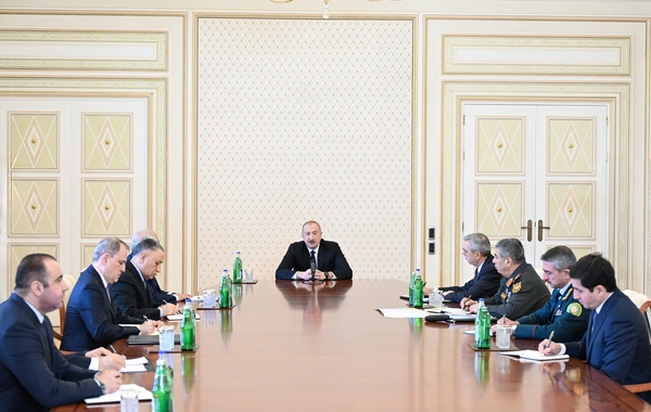 İlham Əliyevin sədrliyi ilə Təhlükəsizlik Şurasının iclası keçirilib