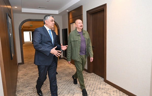 Prezident İlham Əliyev "Xankəndi" hotelinin açılışında iştirak edib
