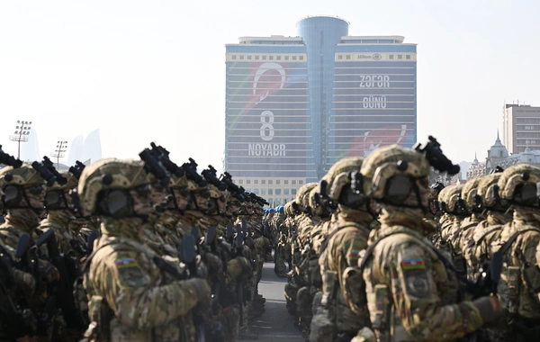 Vətən müharibəsində Qələbənin beşinci ildönümünə həsr olunmuş Hərbi parad keçirilib