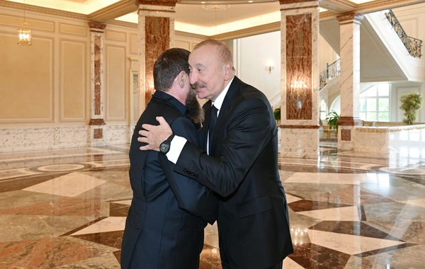 İlham Əliyev Ramzan Kadırovu qəbul edib
