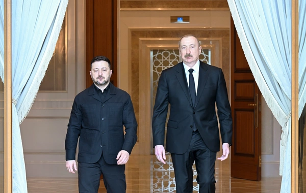 Azərbaycan və Ukrayna prezidentləri mətbuata bəyanatlarla çıxış ediblər