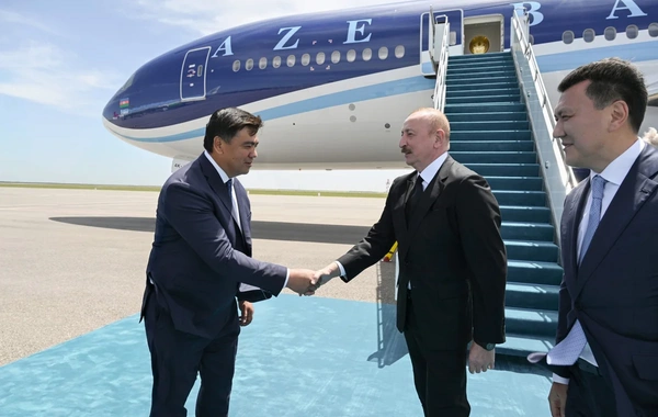 Prezident İlham Əliyev Qazaxıstanda işgüzar səfərdədir