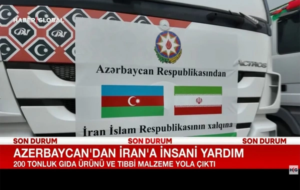 Haber Global Azərbaycandan İrana yola salınan humanitar yardımla bağlı VİDEOSÜJET hazırlayıb