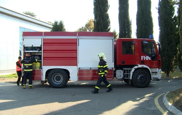 Mingəçevirdə qəza zamanı xilasetmə əməliyyatlarına dair təlim keçirilib