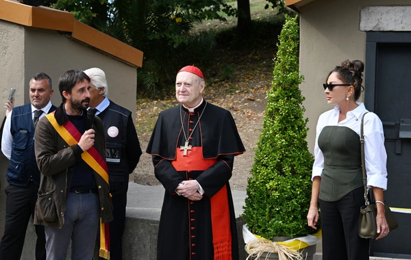 Мехрибан Алиева приняла участие в церемонии открытия проекта реставрации катакомб Святой Коммодиллы в Ватикане