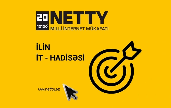 Azərbaycanın əsas rəqəmsal mükafatı "NETTY 2025" üçün müraciətlərin qəbulu davam edir