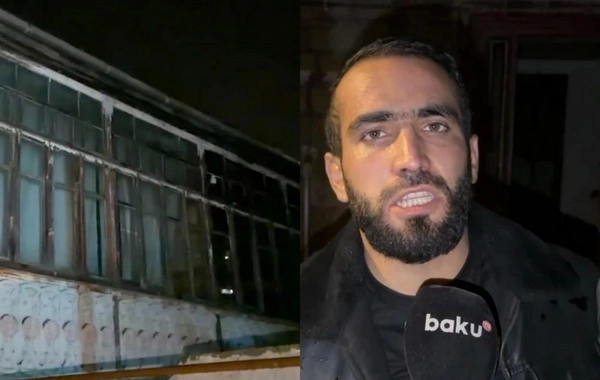 Сильный пожар в жилом доме в Шамахы: Все мои деньги сгорели