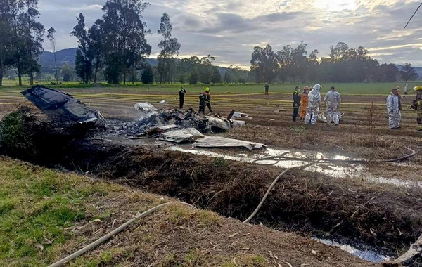 Foreign pop singer with band crashed in private plane