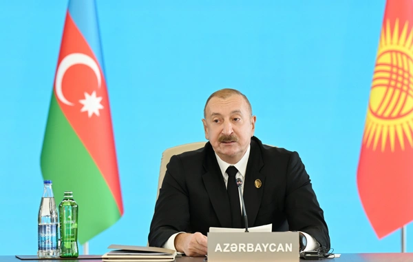 Президент Ильхам Алиев выступил на XII саммите Совета глав государств ОТГ