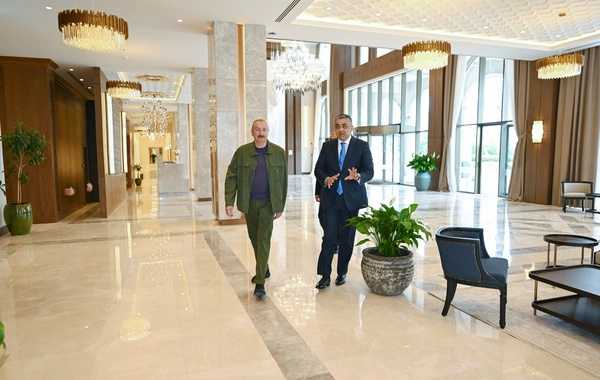 Prezident İlham Əliyev "Xankəndi" hotelinin açılışında iştirak edib
