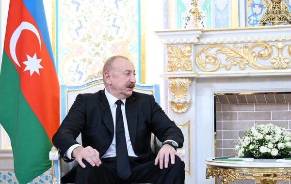 Ильхам Алиев поблагодарил Владимира Путина за то, что он лично держит под контролем ситуацию в связи с катастрофой самолета AZAL