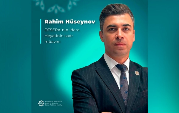 Dövlət Tibbi-Sosial Ekspertiza və Reabilitasiya Agentliyinə yeni sədr müavini təyin olunub