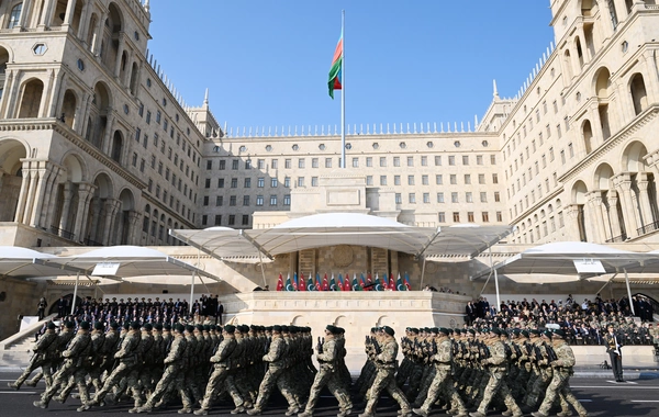Vətən müharibəsində Qələbənin beşinci ildönümünə həsr olunmuş Hərbi parad keçirilib