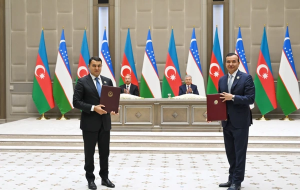 Daşkənddə Azərbaycan-Özbəkistan sənədlərinin imzalanması və mübadiləsi mərasimi olub