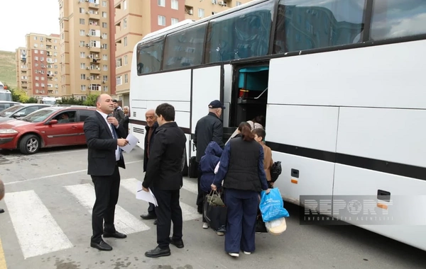 Köç karvanı Ağdam şəhərinə çatıb