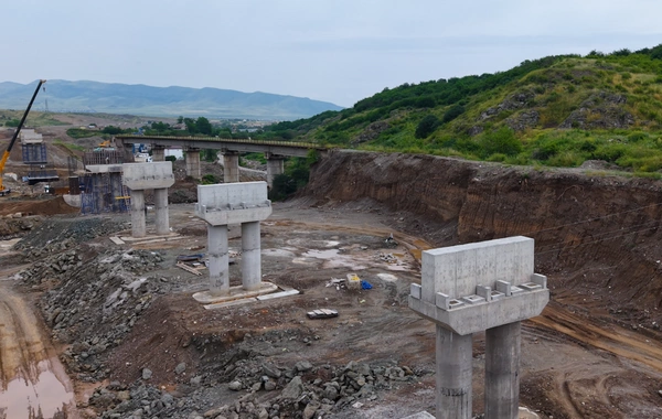Ağdam-Xankəndi dəmir yolunda tikinti-quraşdırma işlərinin 48 faizi başa çatdırılıb