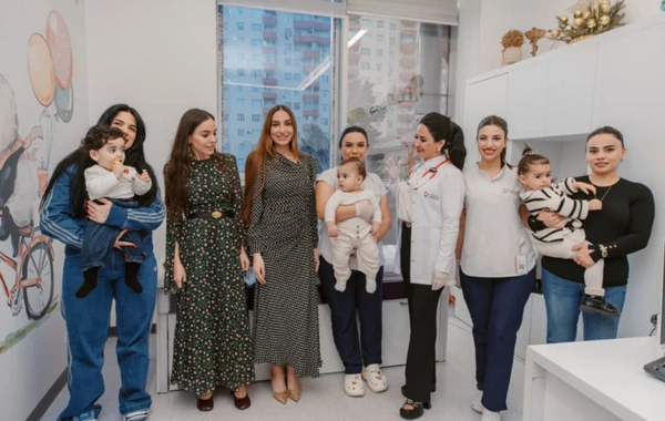 Leyla və Arzu Əliyevalar "Leyla Medical Center"in Pediatriya Mərkəzində olublar
